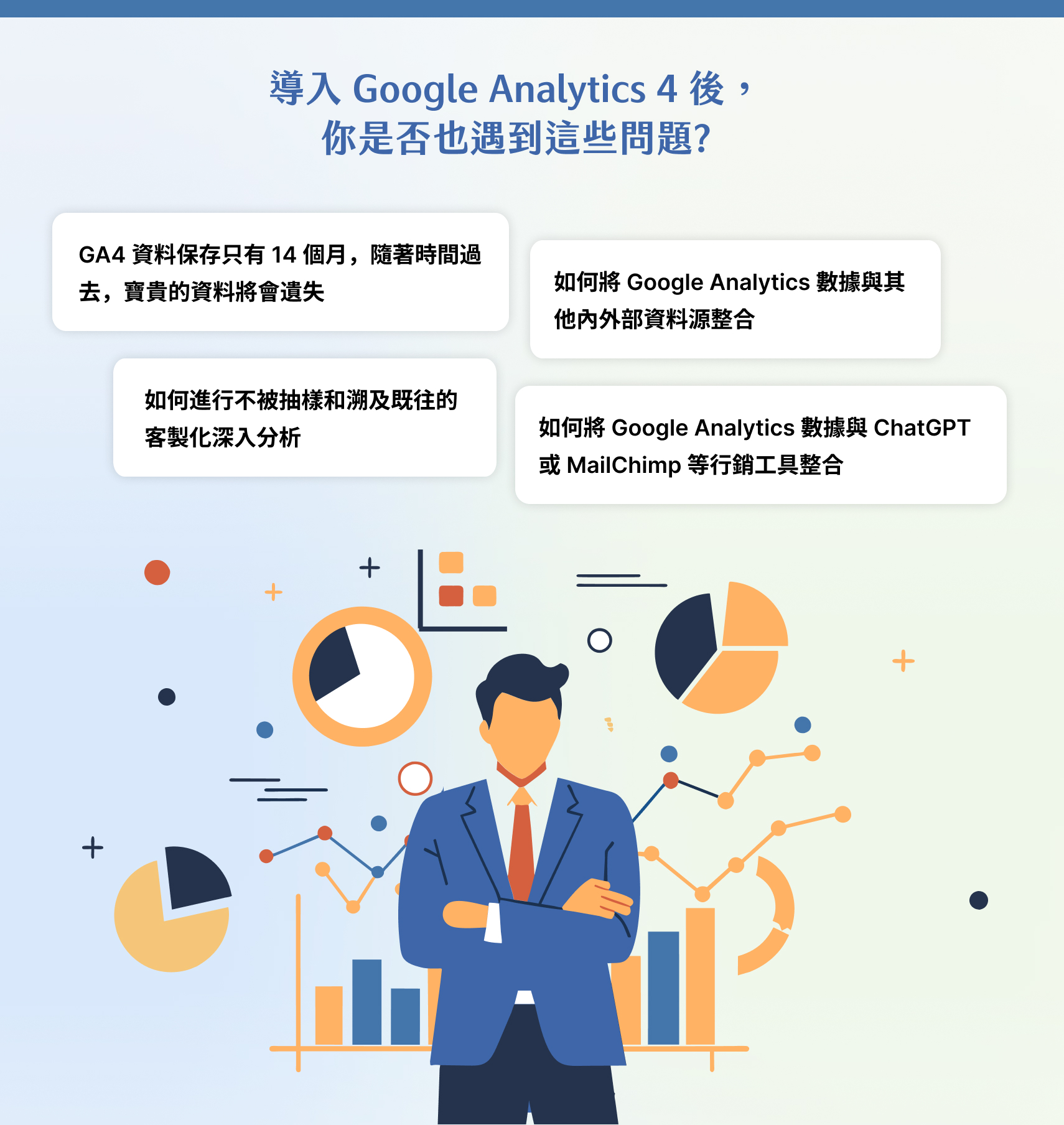 導入 Google Analytics 4 後，你是否也遇到這些問題?